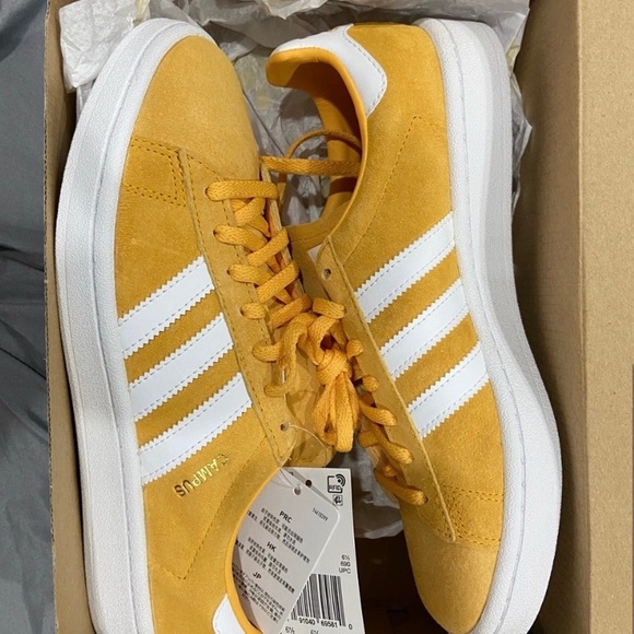 adidas campus yellow womens